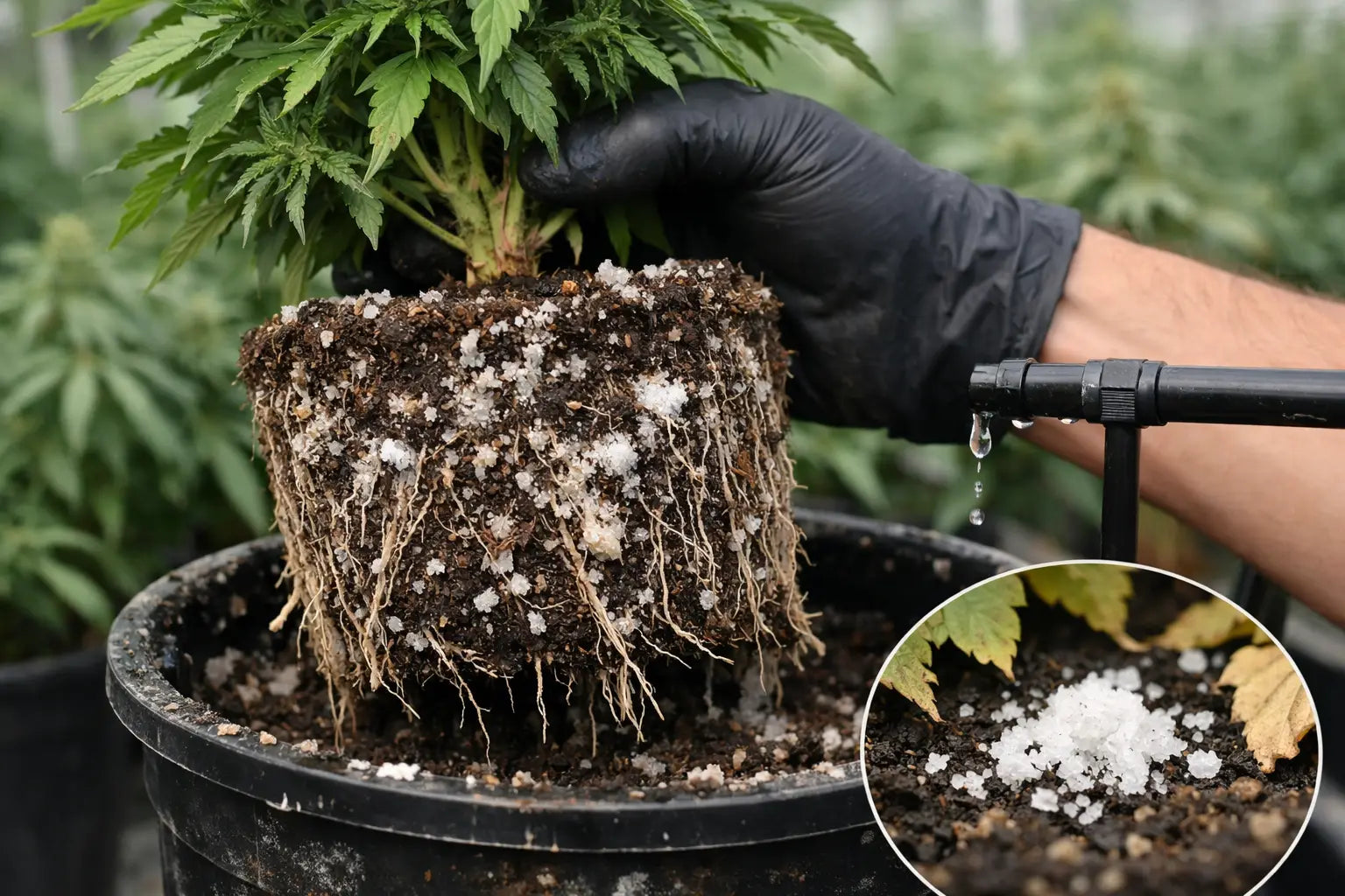 Five Signs of Salt Buildup in Cannabis Root Zones