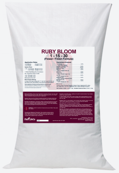 Ruby Bloom 1-15-30 Flower/Finish
